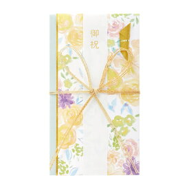 マルアイ｜MARUAI 花柄御祝金封 イエロー