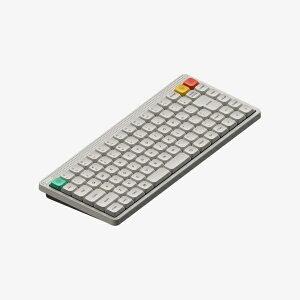 NuPhy�b�j���[�t�B �L�[�{�[�h Node75 - Low-profile(Red nano��) ���i�z���C�g n75nwrj [�L���E���C�����X /Bluetooth�EUSB-A�{USB-C]