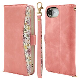 ラスタバナナ｜RastaBanana iPhone 17e / 16e ケース 花柄手帳型 CPK コーラルピンク 9434IP6EBHSCPK