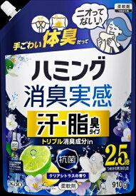 花王｜Kao ハミング消臭実感汗・脂臭タイプクリアシトラスの香り910g ハミング