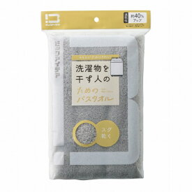 ビックアイデア｜BICIDEA 洗濯物を干す人のためのバスタオル ライトグレー BI-TW1B01