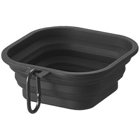 山崎実業｜Yamazaki ヌークス　nooks　蓋付き折り畳みペットフードボウル　S　ブラック　ペット　ペット用品 10218