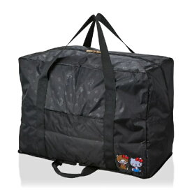 siffler 大型折り畳みボストンバッグ モンチッチ×ハローキティー 65L SA21 ブラックモンチッチ×ハローキティ 0424