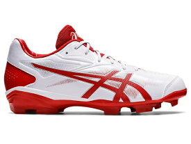アシックス｜asics ベースボールシューズ STAR SHINE 3 スターシャイン3 WHITE×RED 1123A033 [ユニセックス /23.0cm]【返品交換不可】