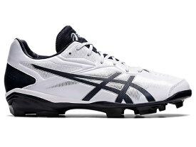 アシックス｜asics ベースボールシューズ STAR SHINE 3 スターシャイン3 WHITE×NAVY 1123A033 [ユニセックス /25.5cm]【返品交換不可】