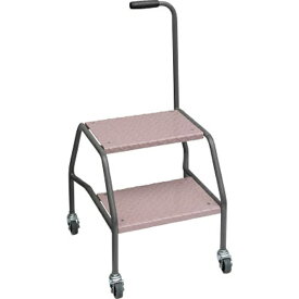 日本ファイリング｜NIPPON FILING 移動式踏み台SFS型　ステップ2段縞鋼板タイプ　H800X470X455　SFS92CT