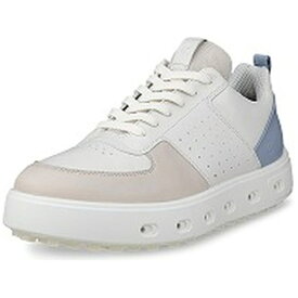 エコー｜ecco ゴルフシューズ STREET720 ストリート・セブントゥエンティ WHITE×GRAVEL×DUSTY BLUE EG110703 [レディース /23.5cm]【返品交換不可】
