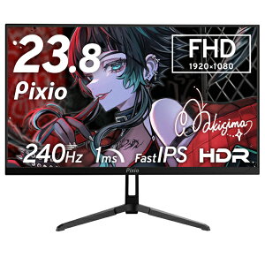 PIXIO�b�s�N�V�I �Q�[�~���O���j�^�[ PX249 Wave �u���b�N PX249WAVE-O [23.8�^ /�t��HD(1920×1080) /���C�h /240Hz]