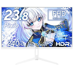 PIXIO�b�s�N�V�I �Q�[�~���O���j�^�[ PX249 Wave �z���C�g PX249WAVEW-O [23.8�^ /�t��HD(1920×1080) /���C�h /240Hz]