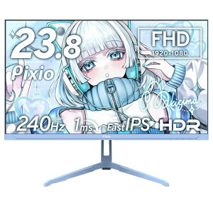 PIXIO�b�s�N�V�I �Q�[�~���O���j�^�[ PX249 Wave �p�X�e���u���[ PX249WAVEB-O [23.8�^ /�t��HD(1920×1080) /���C�h /240Hz]