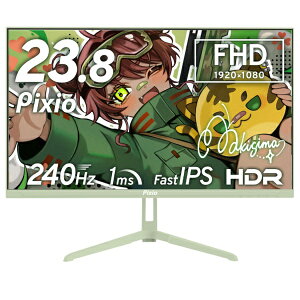 PIXIO�b�s�N�V�I �Q�[�~���O���j�^�[ PX249 Wave �~���g�O���[�� PX249WAVEMT-O [23.8�^ /�t��HD(1920×1080) /���C�h /240Hz]