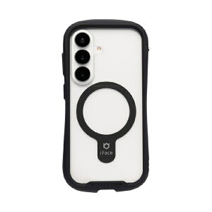 HAMEE�b�n�~�B [Galaxy S26��p]iFace Reflection MagSynq �����K���X�N���A�P�[�X iFace �u���b�N 41-190580
