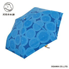 小川｜Ogawa 折りたたみ傘 晴雨兼用日傘 ピンポンマム 河馬印本舗 青藍／せいらん LDW-50M-27 [晴雨兼用傘 /レディース /50cm]