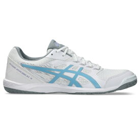 アシックス｜asics 卓球シューズ ATTACK HYPERBEAT 4 アタック ハイパービート4 WHITE×ARCTIC SKY 1073A056 [男女兼用 /25.5cm]【返品交換不可】