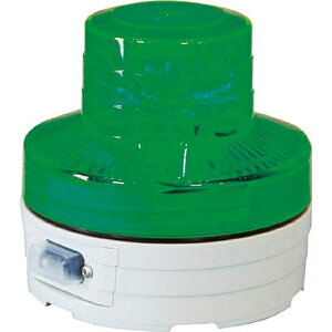 日動工業|NICHIDO 電池式LED回転灯 ニコUFO 夜間自動点灯タイプ 緑 NUBG