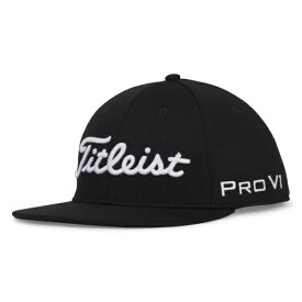 タイトリスト｜Titleist ツアーエリート フラットビル　キャップ Black×White TH24ATEFBN2-01【返品交換不可】