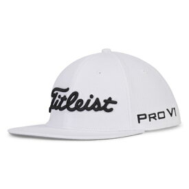 タイトリスト｜Titleist ツアーエリート フラットビル　キャップ White×Black TH24ATEFBN2-10【返品交換不可】