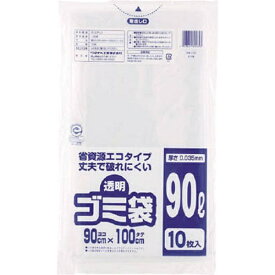 ワタナベ工業｜Watanabe Industory ゴミ袋(再生原料タイプ) U-90 [90L /10枚 /透明]