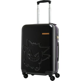ポケモン｜Pokemon スーツケース ファスナータイプ 旅行日数目安：1〜3泊 約37L TSロック搭載 ゲンガー/ブラック PK-0908-50-BK [TSAロック搭載]