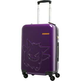 【エントリーで最大2万ポイント当たる｜4/23まで】 ポケモン｜Pokemon スーツケース ファスナータイプ 旅行日数目安：1〜3泊 約37L TSロック搭載 ゲンガー/パープル PK-0908-50-PL [TSAロック搭載]