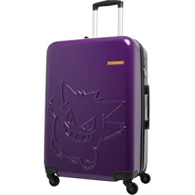 ポケモン｜Pokemon スーツケース ファスナータイプ 旅行日数目安：4〜6泊 約62L TSロック搭載 ゲンガー/パープル PK-0908-60-PL [TSAロック搭載]