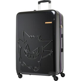 ポケモン｜Pokemon スーツケース ファスナータイプ 旅行日数目安：1週間以上 約95L TSロック搭載 ゲンガー/ブラック PK-0908-69-BK [TSAロック搭載]