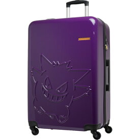 ポケモン｜Pokemon スーツケース ファスナータイプ 旅行日数目安：1週間以上 約95L TSロック搭載 ゲンガー/パープル PK-0908-69-PL [TSAロック搭載]