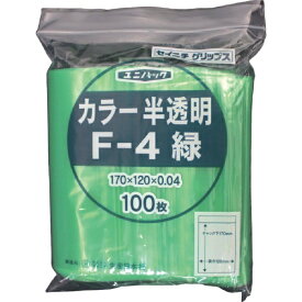生産日本社｜SEISANNIPPONSHA 「ユニパック」　F-4　緑　170×120×0.04　100枚入　F4CG