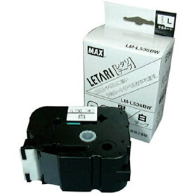 マックス｜MAX ラベルプリンタ　ビーポップミニ ラミネートテープ LETARI(レタリテープ) 白 LM-L536BW [黒文字 /36mm幅]