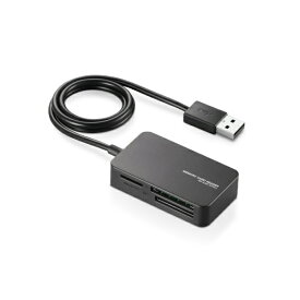 ELECOM｜エレコム MR-A39NBK 小型メモリリーダライタ MR-A39Nシリーズ ブラック [USB2.0][MRA39NBK]