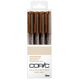 コピック｜Copic コピック　マルチライナー　4本組 12507005 セピア