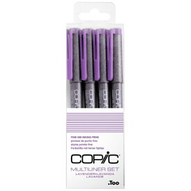 コピック｜Copic コピック　マルチライナー　4本組 12507017 ラベンダー