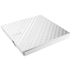 ASUS｜エイスース ポータブルDVDドライブ［USB2.0・Mac／Win］　USBバスパワー対応　ホワイト　SDRW-08D2S-U LITE／WHT／G／AS／J[SDRW08D2SULITEWHTGAS]