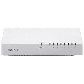 BUFFALO｜バッファロー スイッチングハブ［8ポート・100/10Mbps・ACアダプタ］　プラスチック筐体　LSW4-TX-EP/Dシリーズ ホワイト　LSW4-TX-8EP/WHD[LSW4TX8EPWHD]
