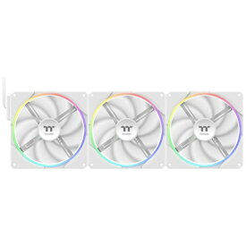 THERMALTAKE｜サーマルテイク ケースファンx3 [140mm /2000RPM]＋コントローラー TS140 EX RGB 3Pack Fan ホワイト CL-F209-PL14SW-A