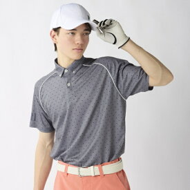 フィラゴルフ｜FILA GOLF メンズ 柄半袖シャツ グレー 746642 [メンズ /Lサイズ]【返品交換不可】