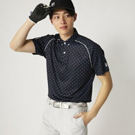 フィラゴルフ｜FILA GOLF メンズ 柄半袖シャツ ネイビー 746642 [メンズ /LLサイズ]【返品交換不可】