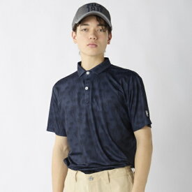 フィラゴルフ｜FILA GOLF メンズ 柄半袖シャツ ネイビー 746651 [メンズ /Mサイズ]【返品交換不可】