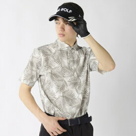 フィラゴルフ｜FILA GOLF メンズ 柄半袖シャツ ライトカーキ 746680 [メンズ /Lサイズ]【返品交換不可】