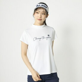 フィラゴルフ｜FILA GOLF レディース 半袖モックネックシャツ ホワイト 756635 [レディース /Mサイズ]【返品交換不可】