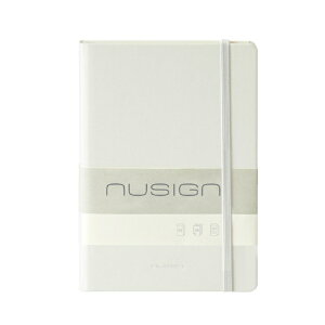 Deli�b�f�� ����J�o�[�m�[�g�u�b�N PU���U�[ nusign(�j���[�T�C��) �z���C�g DLI-NNB281WH [A5 /8mm(U�r)]