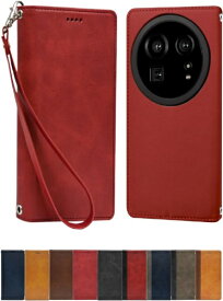 shizukawill｜シズカウィル AQUOS R9 Pro SH-54E 手帳型 ケース カバー 本革調 レザーケース レッド SHAQR9PRED