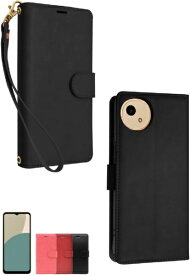 shizukawill｜シズカウィル AQUOS wish4 SH-52E 手帳型 ケース カバー グレイスケース リッチブラック SHAQW4SIBK