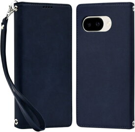 shizukawill｜シズカウィル Google Pixel9a 手帳型 ケース カバー 本革調 レザーケース ネイビー GOPI9ANAVY