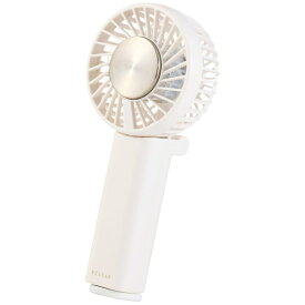 ELECOM｜エレコム ハンディファン 携帯扇風機 冷却プレート付き ペルチェ 首掛け 卓上 折り曲げスタンド 3段階風量 カラビナ付き USB Type-C充電 自動安全OFF ネックストラップ付き ホワイト FAN-U262WH