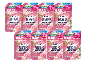 P&G｜ピーアンドジー 【ケース販売】レノア 超消臭 みずみずしく香るフローラルブーケの香り 詰替用超特大サイズ 1335mL×8