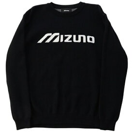 mizuno｜ミズノ 男女兼用 MONOGRAM M モノグラムM ワードマーククルーネックセーター ホワイト 52MCD151 [ユニセックス /Mサイズ]【返品交換不可】