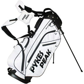 Fun Standard｜ファンスタンダード キャディバッグ パイクスピーク ホワイト 413-CADDYBAG-WT [長さ24×幅19×高さ124cm /47インチ対応 /6分割 /2.2kg]