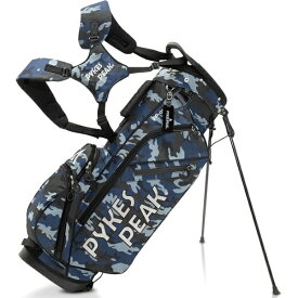 Fun Standard｜ファンスタンダード キャディバッグ パイクスピーク カモフラージュダークネイビー 413-CADDYBAG-CMDARKNAVY [長さ24×幅19×高さ124cm /47インチ対応 /6分割 /2.2kg]