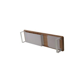 Contieaks｜コンティークス モニタースタンド [W865xD230xH120mm] Rise Desk Shelf ナチュラル/ホワイト 483928